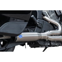 S&S CYCLE 2-into-1 Qualifier Exhaust System Race Only Brushed Stainless Steel 5501082