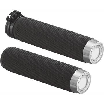 ROUGH CRAFTS Grips Knurled Cable Chrome