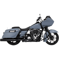 VANCE & HINES 4-1/2" Torquer Mufflers for '95-'16 FL Black 46673