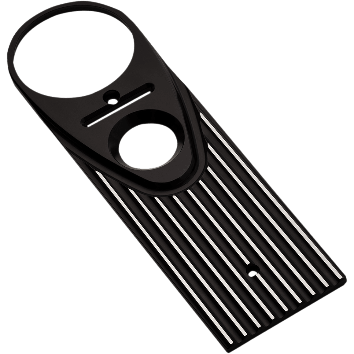 JOKER MACHINE Full Length-Style King Dash Cover Finned Black Anodized/Silver 04202