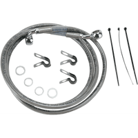 DRAG SPECIALTIES Brake Line Front +10" Stainless Steel