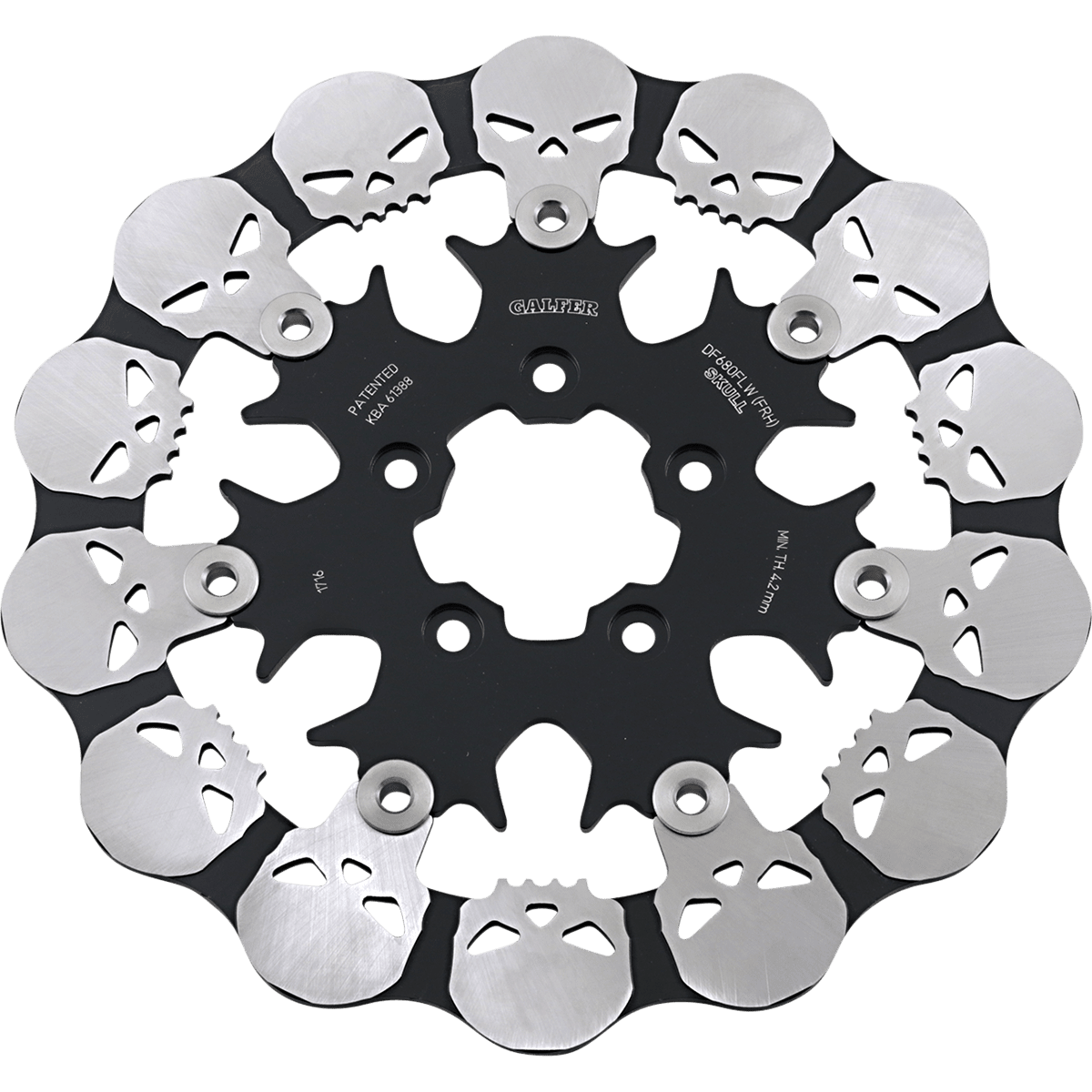 GALFER Skull Front Rotor Floating Mount DF680FRH