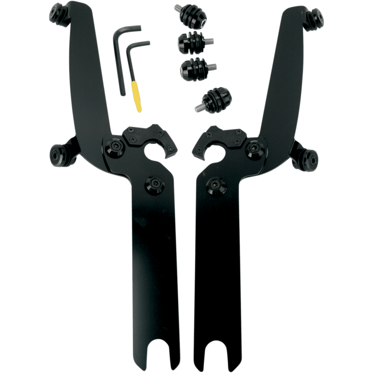 MEMPHIS SHADES Sportshield Trigger-Lock Mounting Kit Black Covered MEB8922