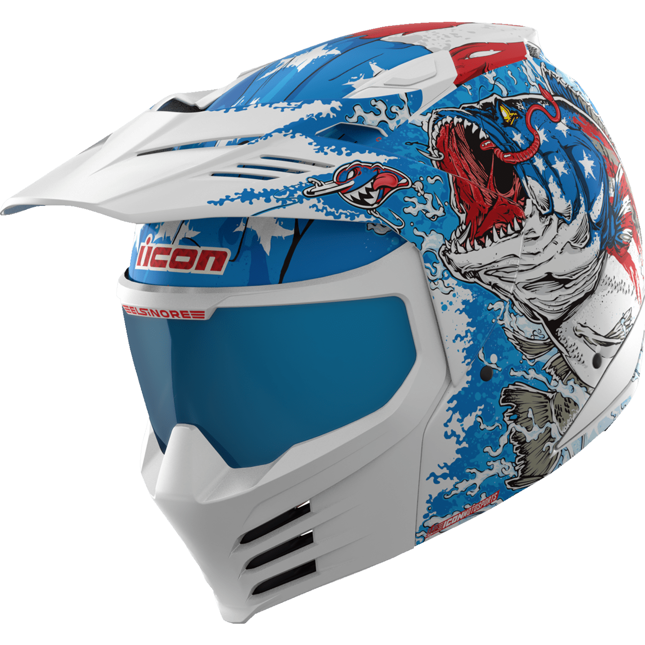 ICON Elsinore™ Helmet American Basstard Blue XS