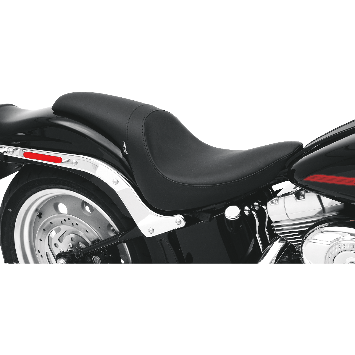 DRAG SPECIALTIES Predator Seat Black Smooth FL/FX '06-'17