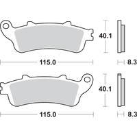 SBS LS Brake Pads Honda 736LS