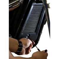 KLOCK WERKS Oil Cooler Guard Black Softail