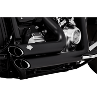 VANCE & HINES Shortshots Staggered Exhaust System Matte Black 47335