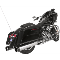 S&S CYCLE El Dorado Dual Exhaust System Chrome Black Thruster 5500677B