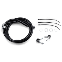 DRAG SPECIALTIES Brake Line Front Black +6" FXD '00-'05