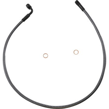 MAGNUM SHIELDING Brake Line Front 10 mm 90° 30" KARBONFIBR AS77230