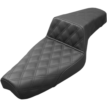 SADDLEMEN Step-Up Seat Full Lattice Stitch Black XL 87903175