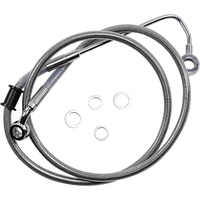 DRAG SPECIALTIES Brake Line +8" Stainless Steel '15-'17 Softail