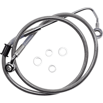 DRAG SPECIALTIES Brake Line +8" Stainless Steel '15-'17 Softail