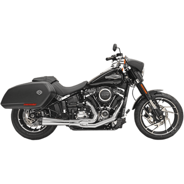 BASSANI XHAUST 2-into-1 Road Rage Exhaust System Chrome 1S81R