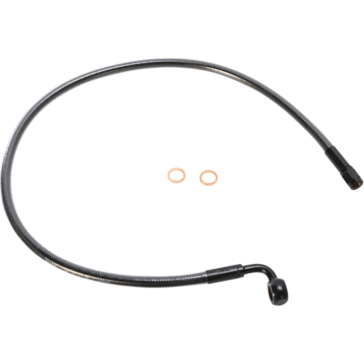 MAGNUM SHIELDING Brake Line 10 mm-90° 25" Black Pearl AS47225