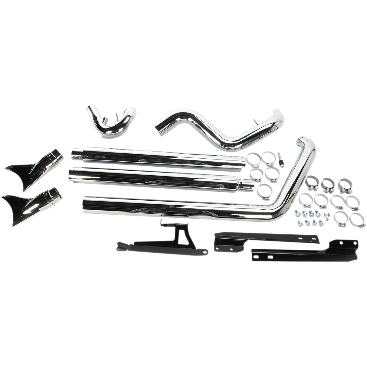 COBRA True Dual Exhaust Fishtail '07-'11 Softail 6988