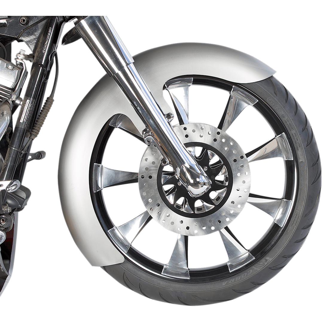 RUSS WERNIMONT DESIGNS Custom Dresser Front Fender for 21" Wheel Steel LS-2 Style 5.5" W x 43" L RWD50133