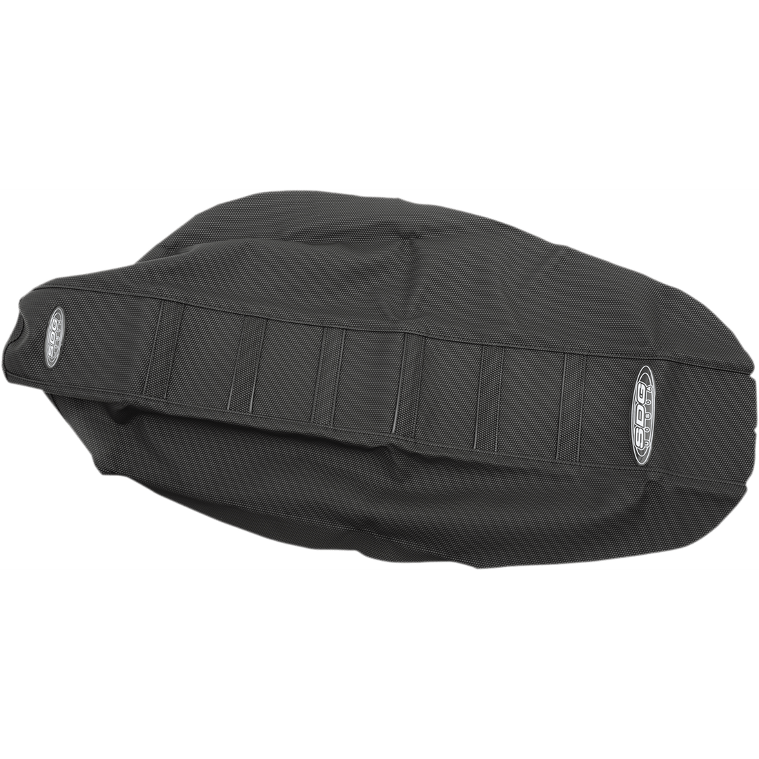 SDG 6-Ribbed Seat Cover Black Ribs/Black Top/Black Sides