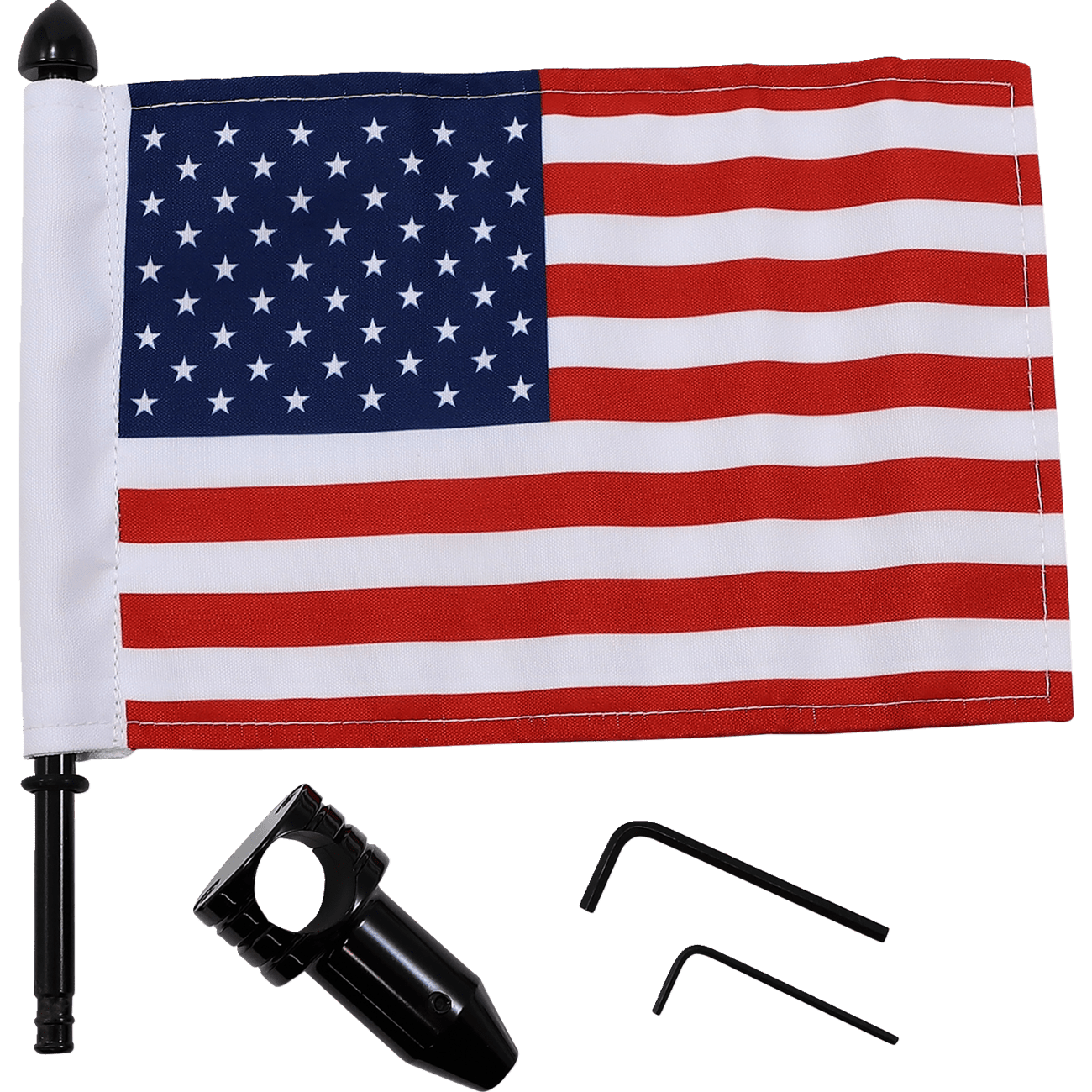 PRO PAD Saddlebag Fixed Upright Flag Mount 7/8" Bar 6" X 9" Flag BRFMFXD2