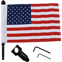 PRO PAD Saddlebag Fixed Upright Flag Mount 7/8" Bar 6" X 9" Flag BRFMFXD2