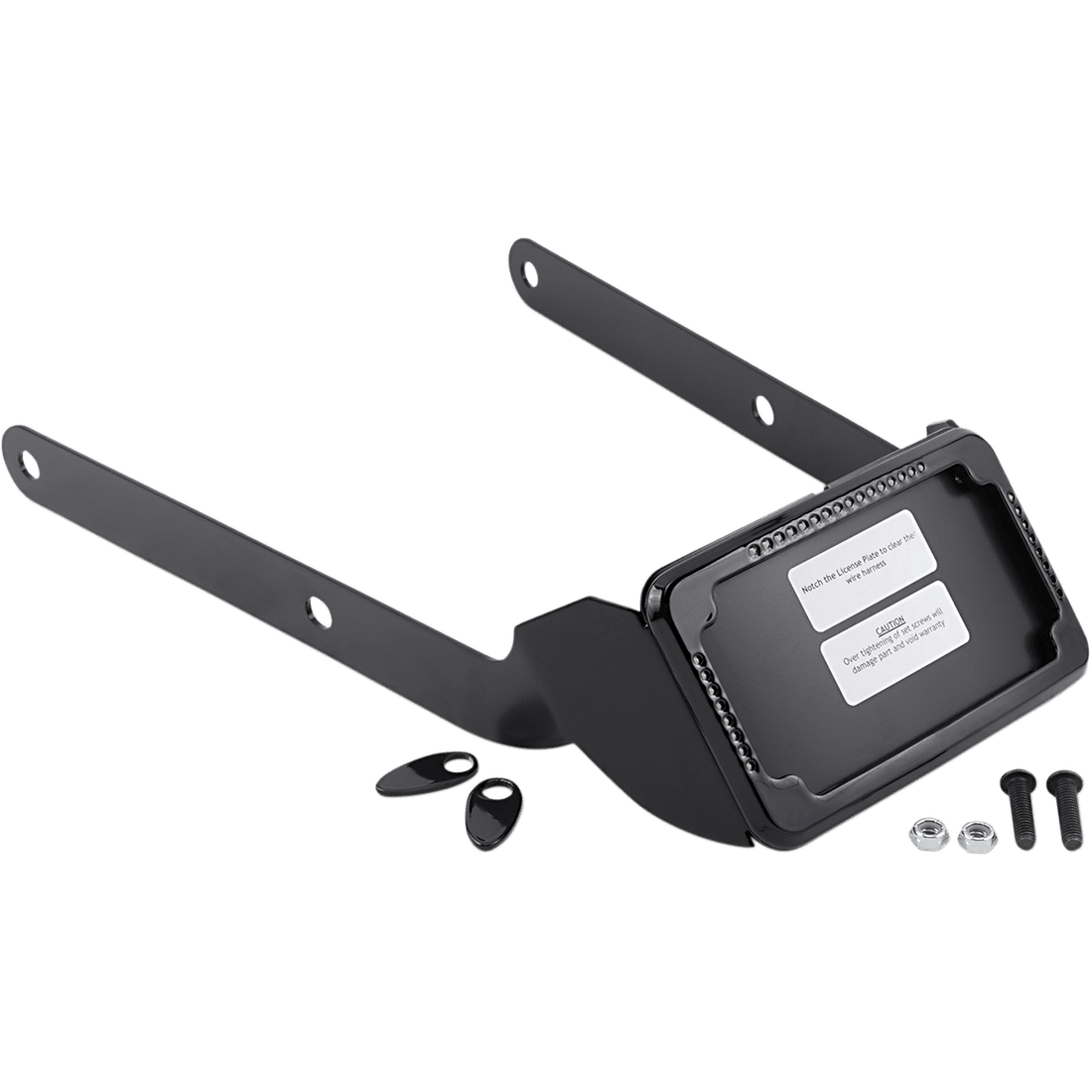 CYCLE VISIONS LP Plate Frame & Mount with Signals FXSB Black CV4654B