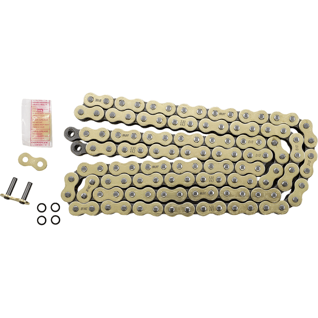 DID 530 VX3 Chain Gold 120 Links M530VX3G120ZB