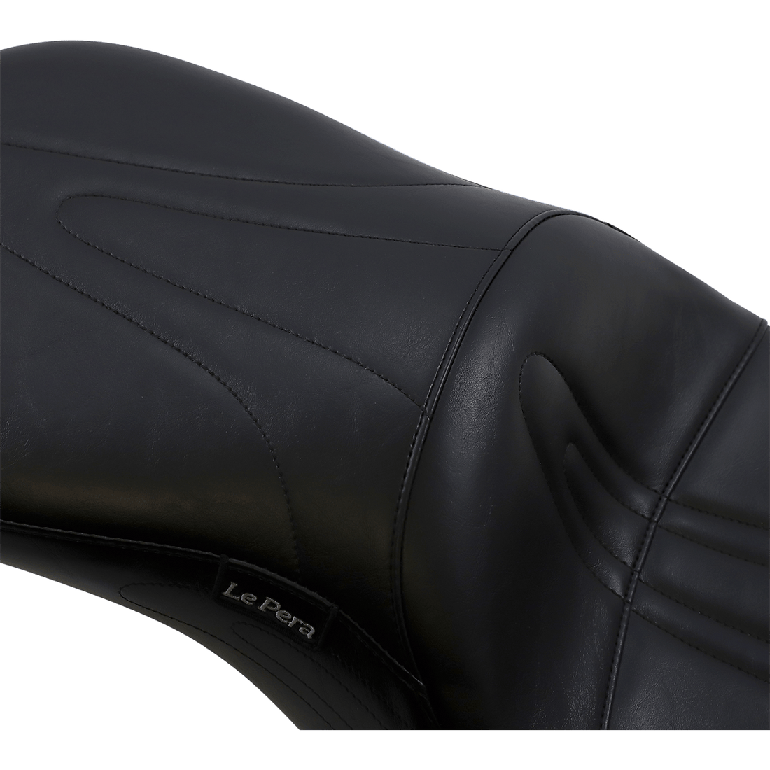 LE PERA Sorrento 2-Up Seat Stitched Black FLHR '02-'07 LH907RK