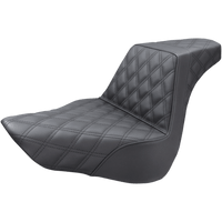 SADDLEMEN Step-Up Seat Full Lattice Stitch Black FL/FX '18-'23 81827175