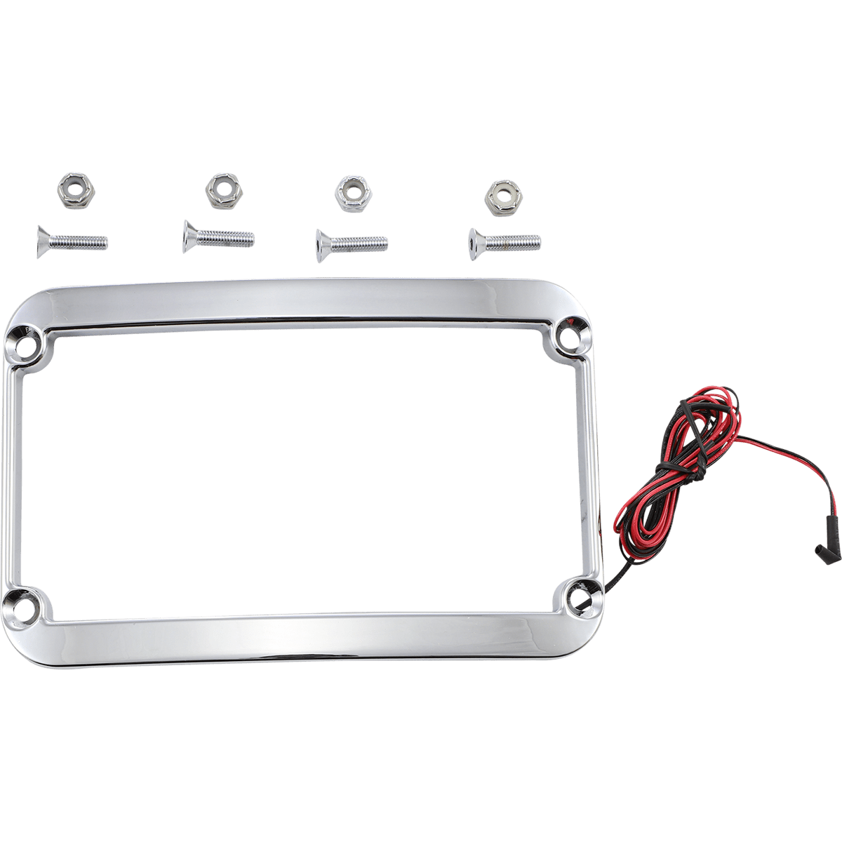 KLOCK WERKS Lighted License Plate Frame Chrome KWS010088C