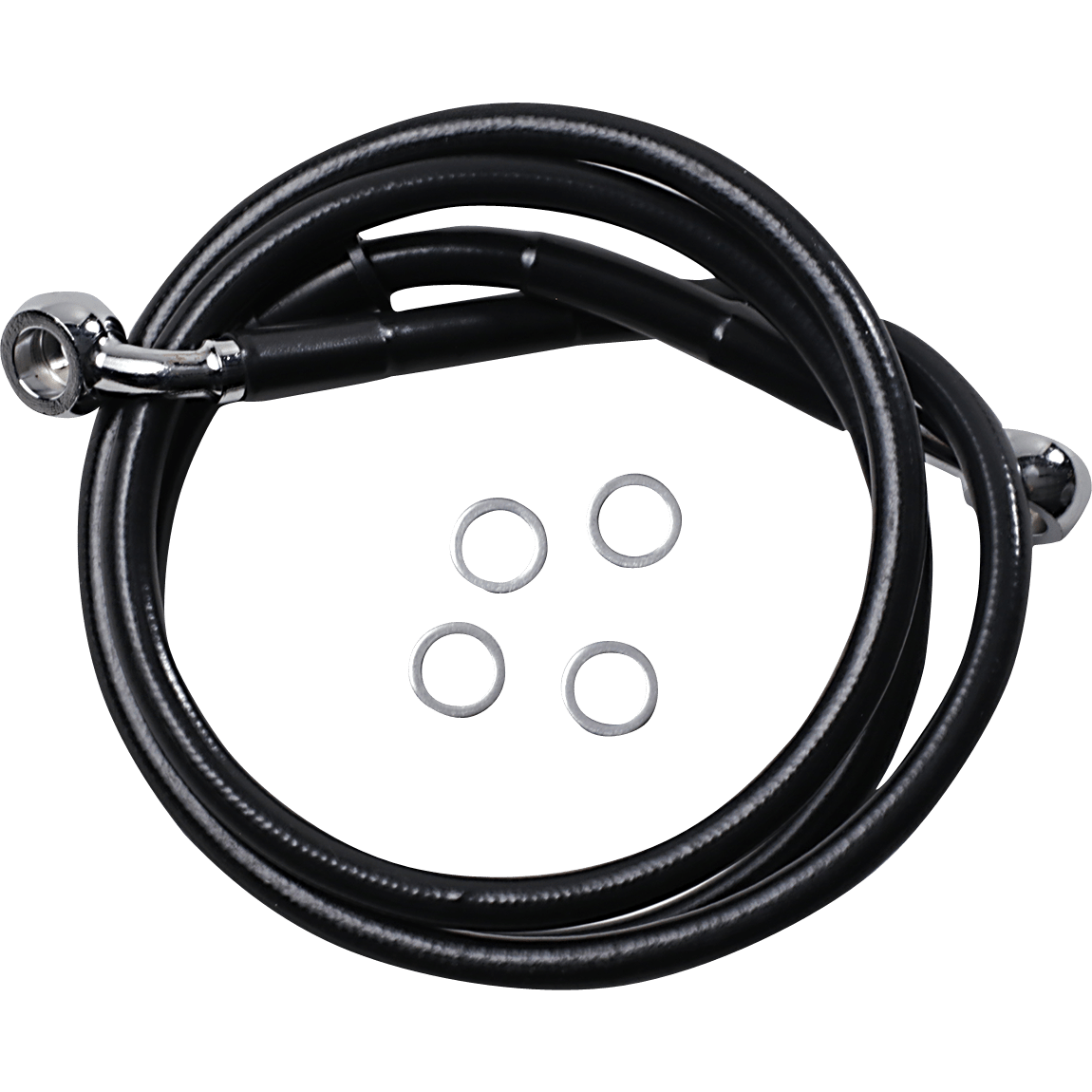 DRAG SPECIALTIES Brake Line +2" Black XL