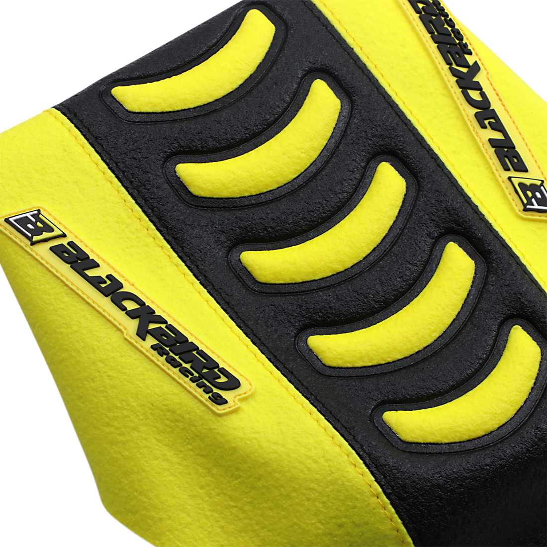 BLACKBIRD RACING Double Grip 3 Seat Cover Black/Yellow Suzuki