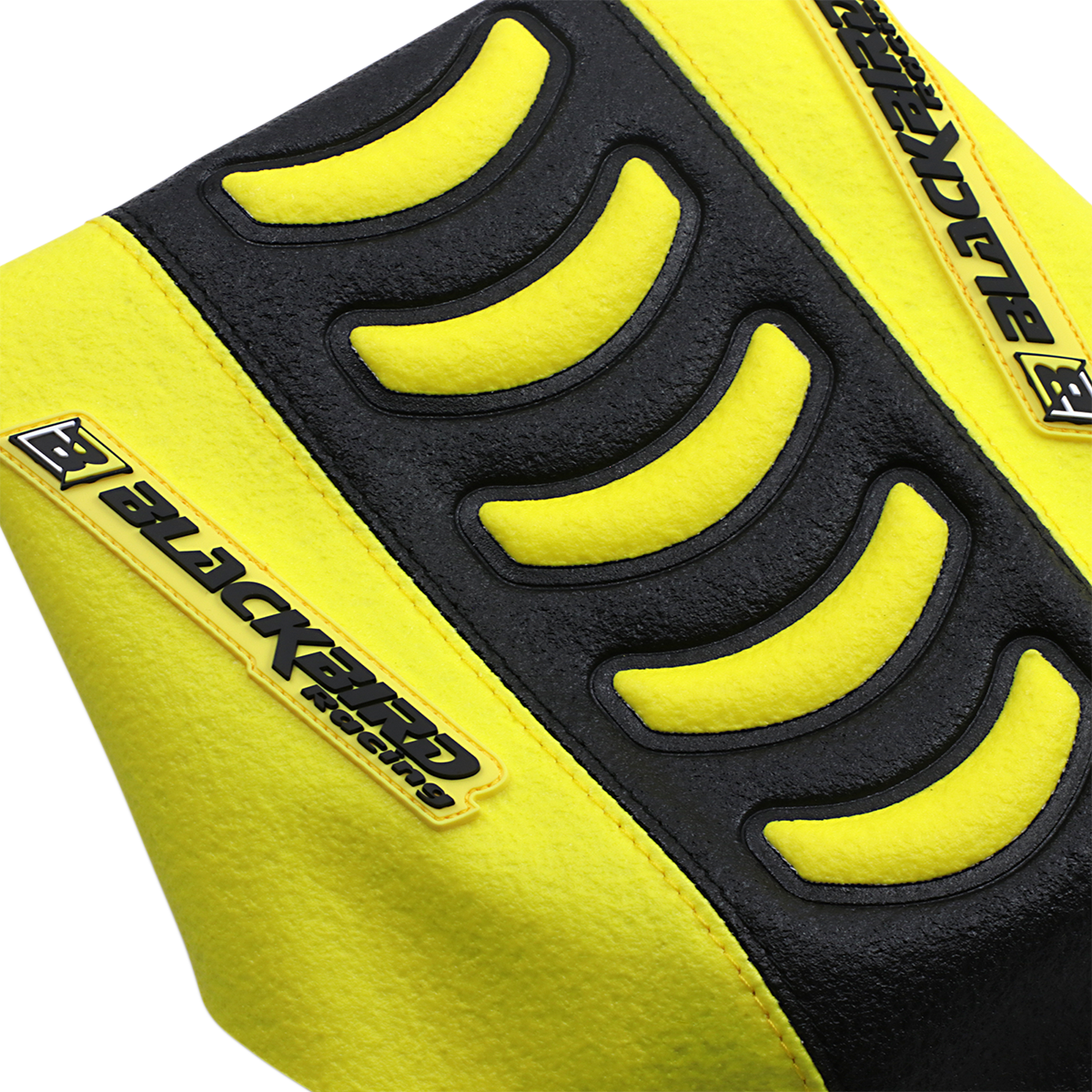 BLACKBIRD RACING Double Grip 3 Seat Cover Black/Yellow Suzuki