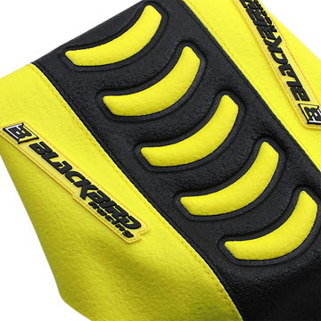 BLACKBIRD RACING Double Grip 3 Seat Cover Black/Yellow Suzuki