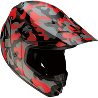 Z1R Youth Rise Helmet Camo Red Small