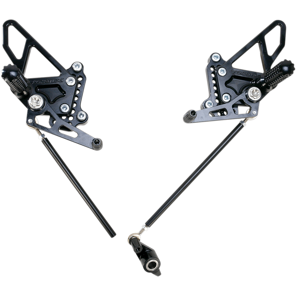 VORTEX Rearset Black Ducati RS198K