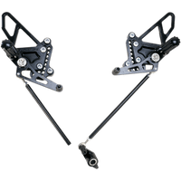 VORTEX Rearset Black Ducati RS198K