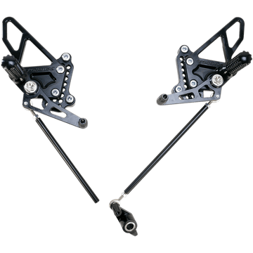 VORTEX Rearset Black Ducati RS198K