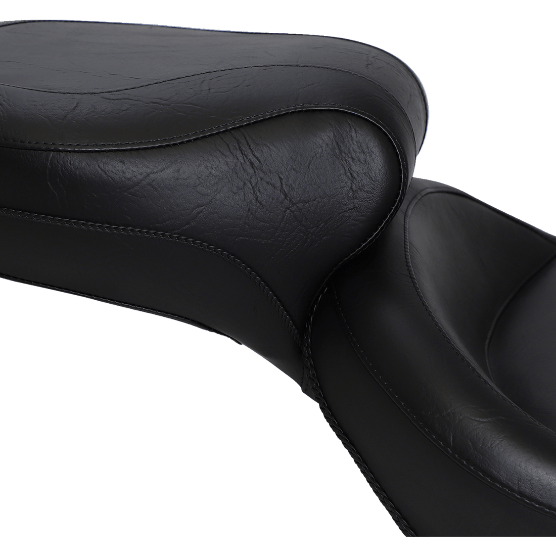 MUSTANG Vintage Style Seat Wide Smooth Black FXST/FLST 75073