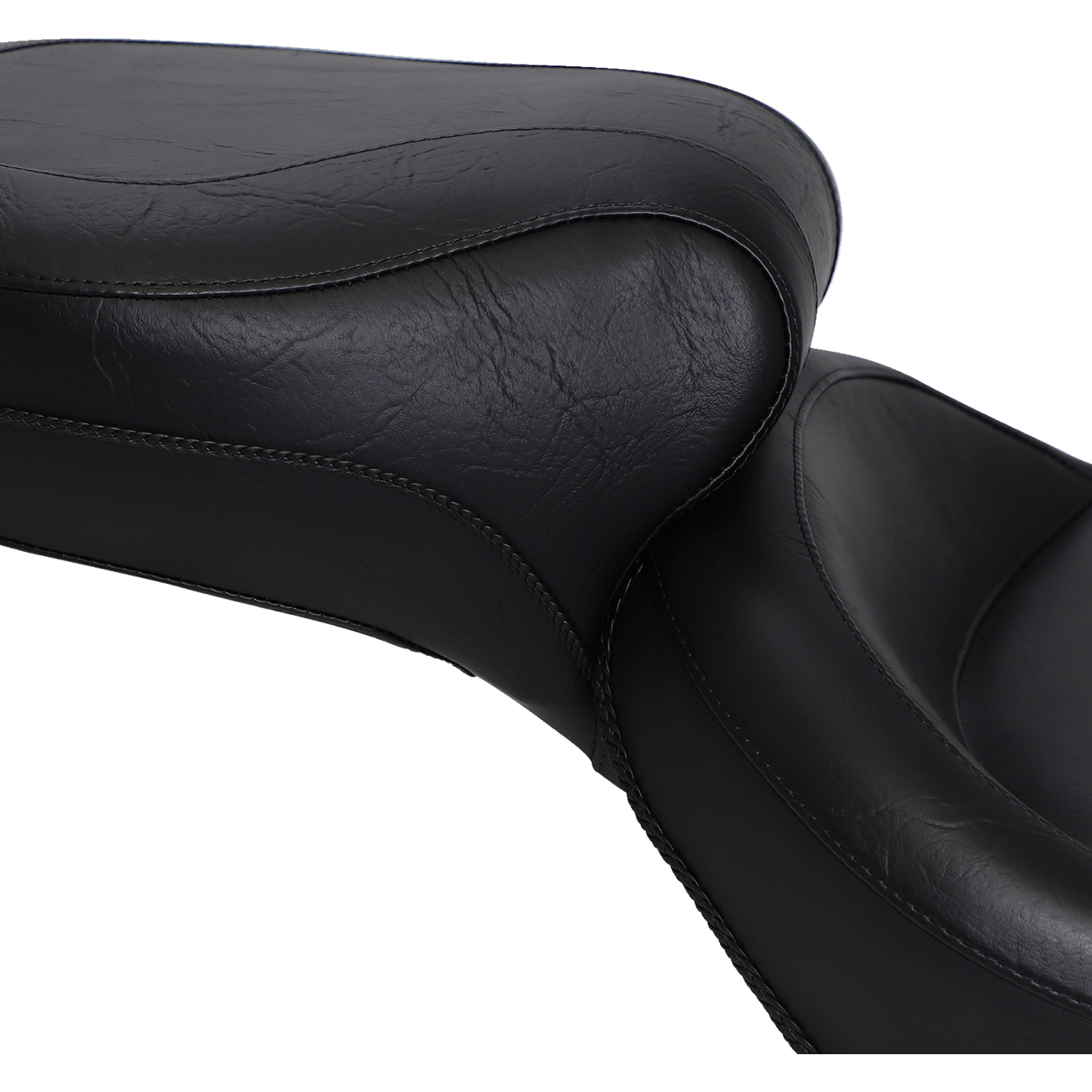 MUSTANG Vintage Style Seat Wide Smooth Black FXST/FLST 75073