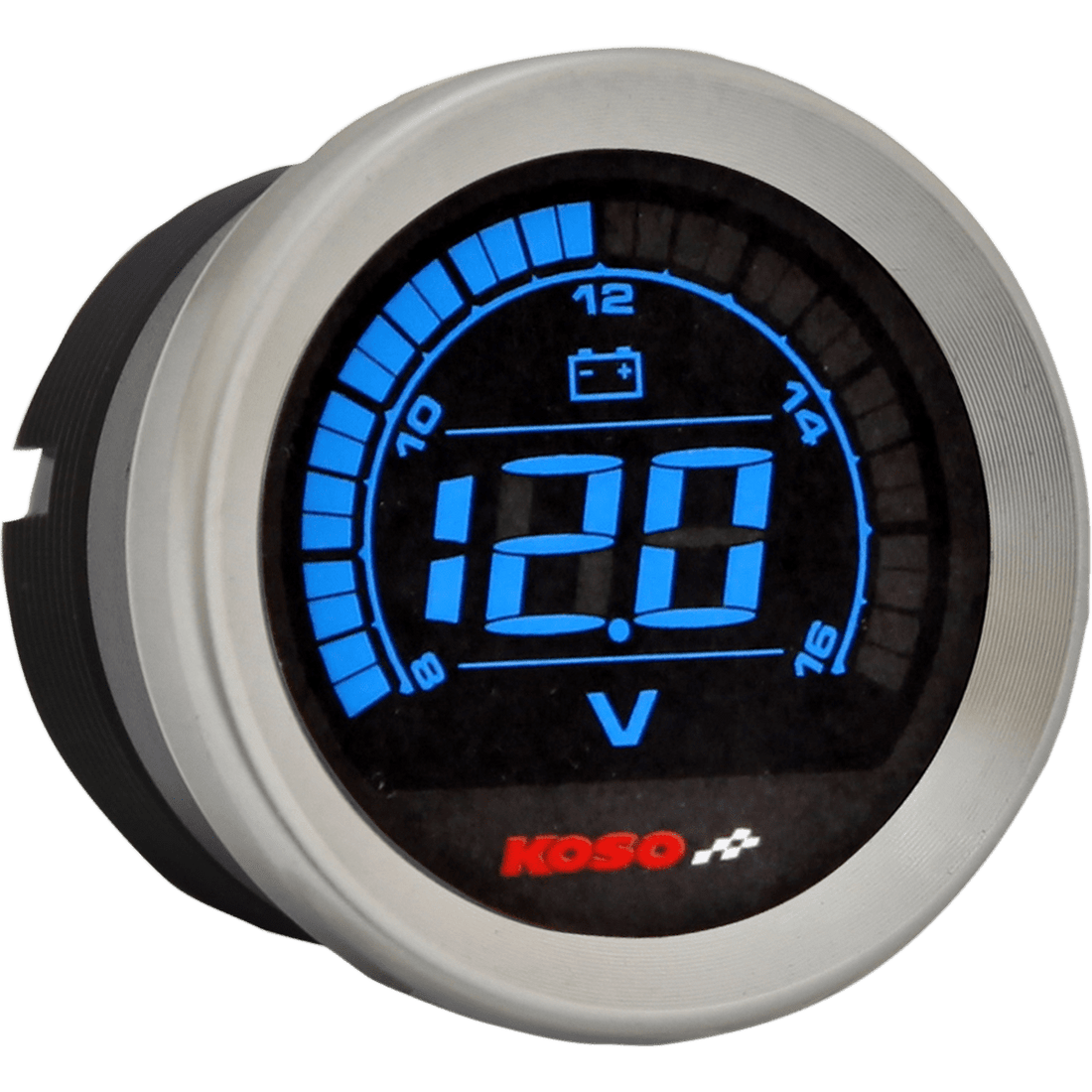 KOSO NORTH AMERICA 2" Voltmeter Gauge Chrome BA050300