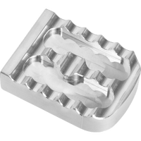 JOKER MACHINE Brake Pedal Cover Silver Serrated 086501