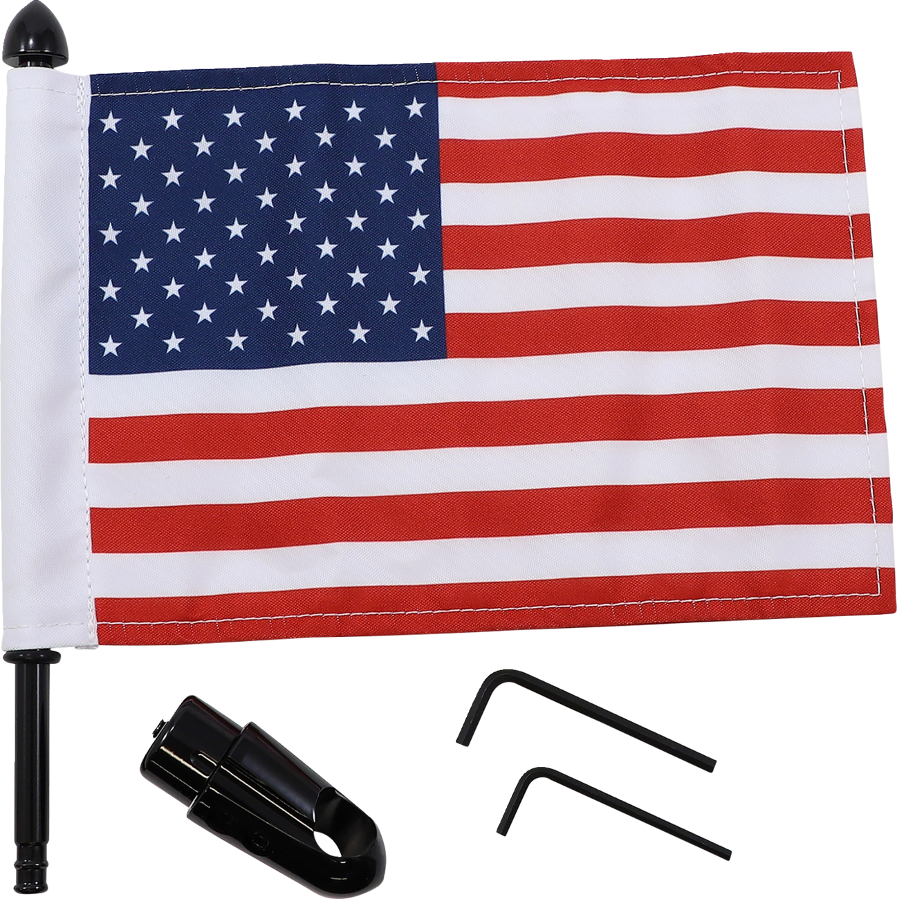 PRO PAD Flag Mount Detachable Sissy Bar 9" Pole 6" X 9" Flag BRFMRDHB765IN