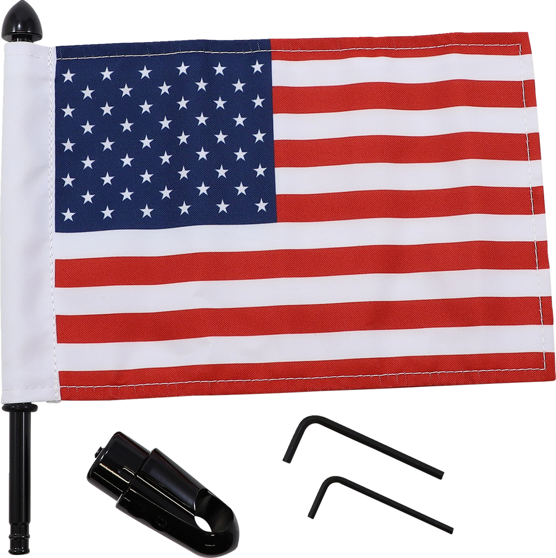 PRO PAD Flag Mount Detachable Sissy Bar 9" Pole 6" X 9" Flag BRFMRDHB765IN