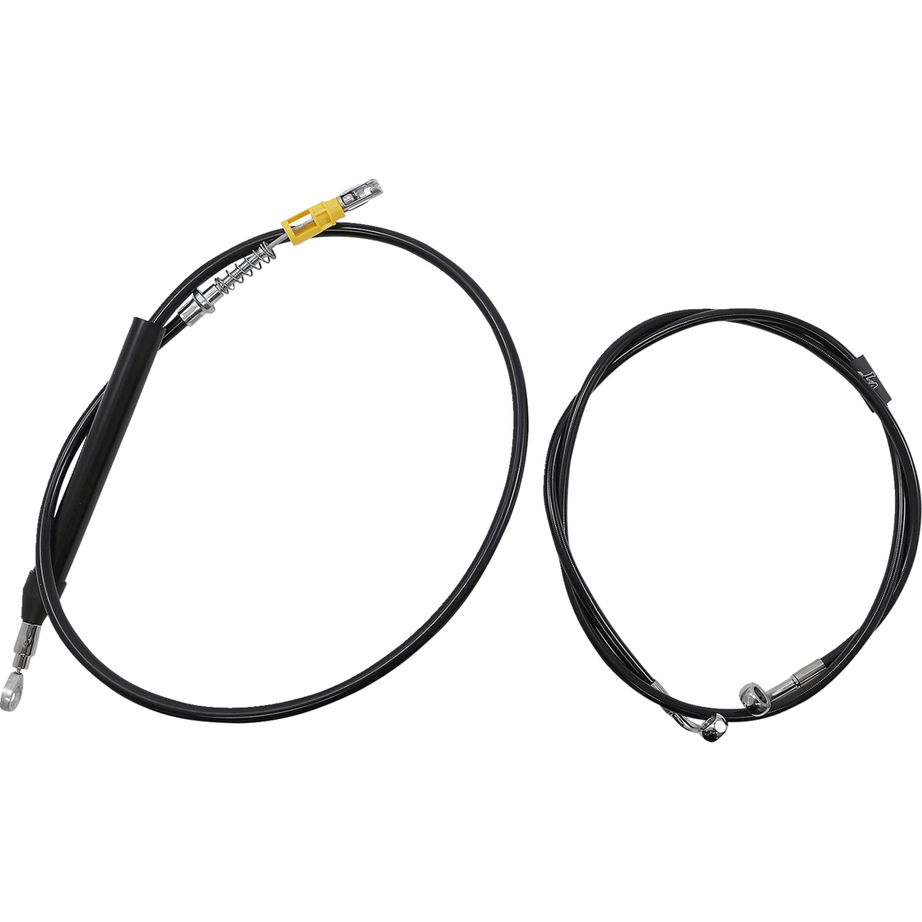 LA CHOPPERS Handlebar Cable/Brake Line Kit Quick Connect Complete 15" 17" Handlebars Black LA8156KT216B