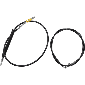 LA CHOPPERS Handlebar Cable/Brake Line Kit Quick Connect Complete 15" 17" Handlebars Black LA8156KT216B