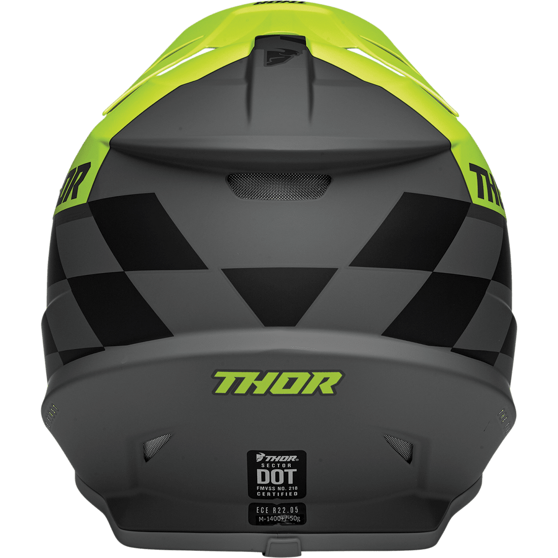 THOR Sector Helmet Birdrock Gray/Acid XS