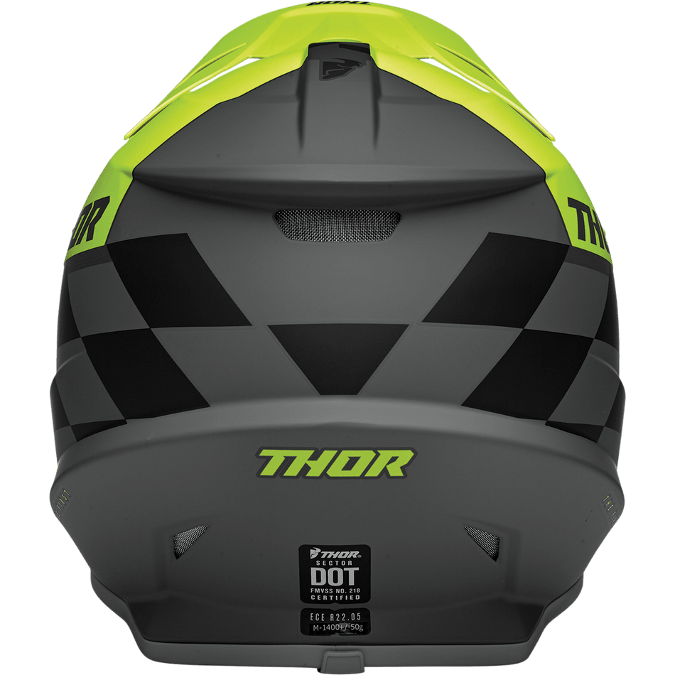 THOR Sector Helmet Birdrock Gray/Acid XS