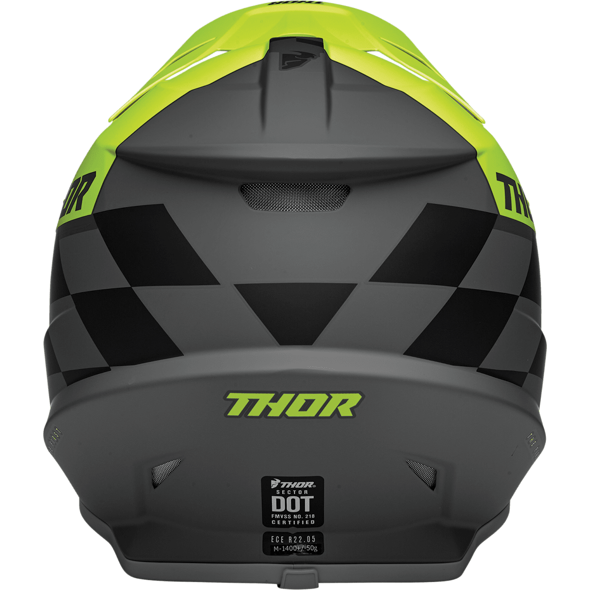 THOR Sector Helmet Birdrock Gray/Acid Medium