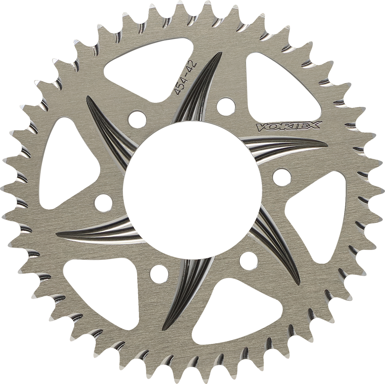 VORTEX Aluminum Sprocket Silver Rear 42 Tooth